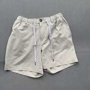 Chubbies Shorts Mens Medium Beige 6 Inch Inseam Regular Fit Stretch Drawstring